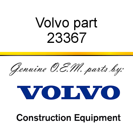 Volvo part 23367