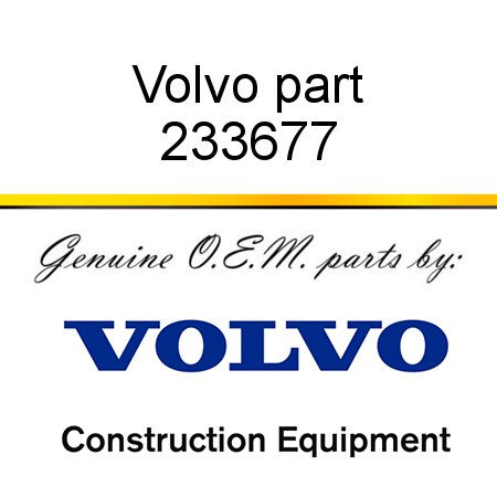 Volvo part 233677