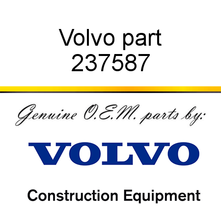 Volvo part 237587