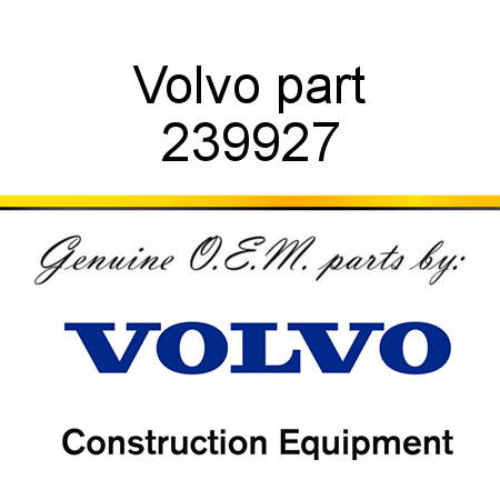 Volvo part 239927