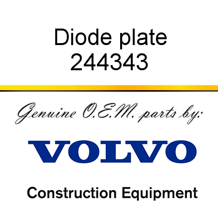 Diode plate 244343