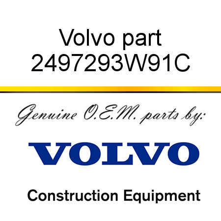 Volvo part 2497293W91C