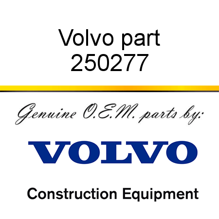 Volvo part 250277