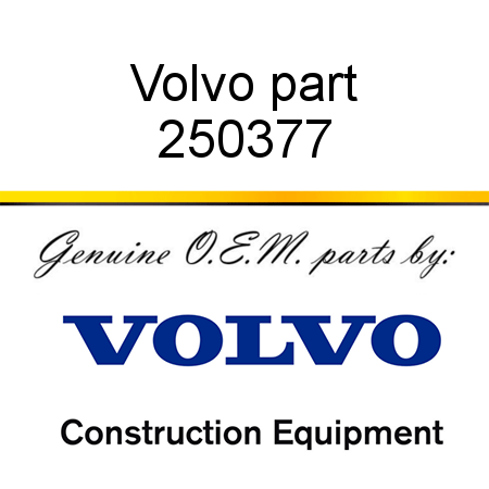 Volvo part 250377