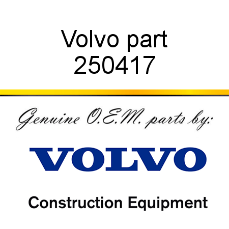 Volvo part 250417