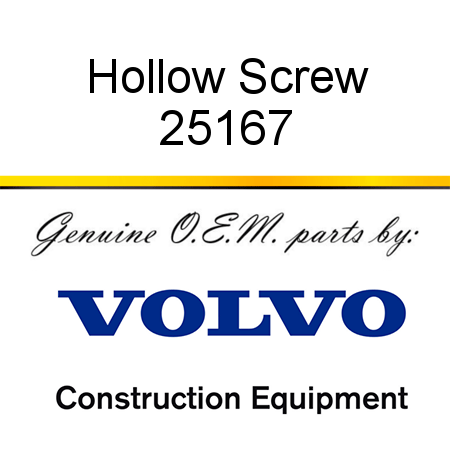 Hollow Screw 25167