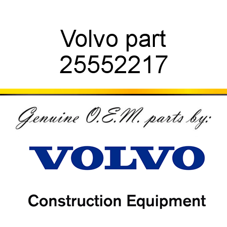 Volvo part 25552217