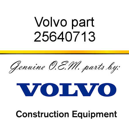 Volvo part 25640713