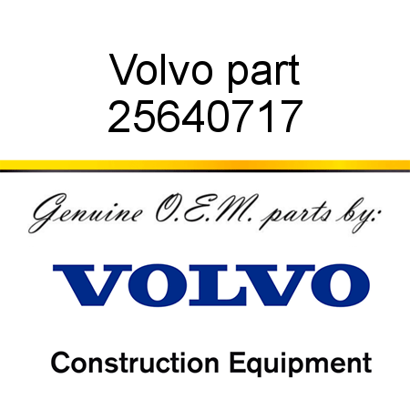 Volvo part 25640717