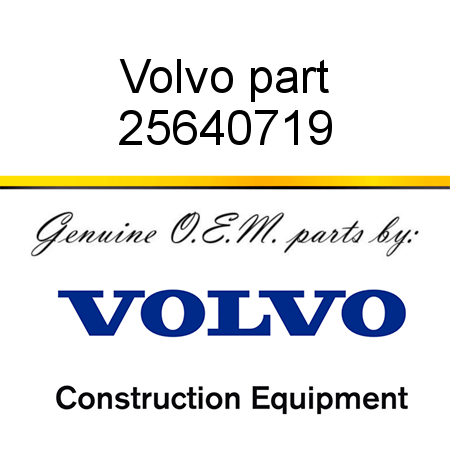 Volvo part 25640719