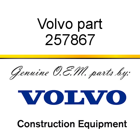 Volvo part 257867