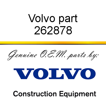 Volvo part 262878