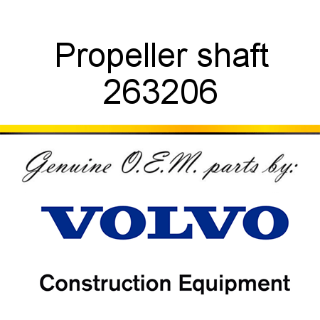 Propeller shaft 263206