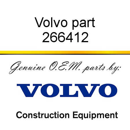 Volvo part 266412