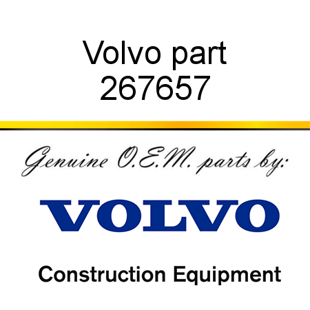 Volvo part 267657