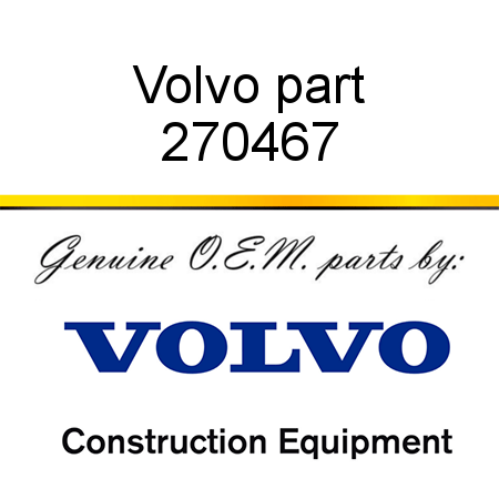 Volvo part 270467