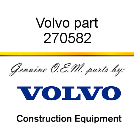 Volvo part 270582