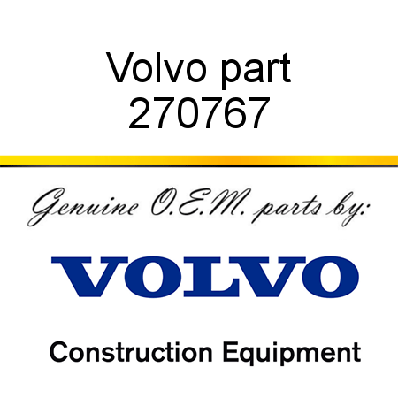 Volvo part 270767