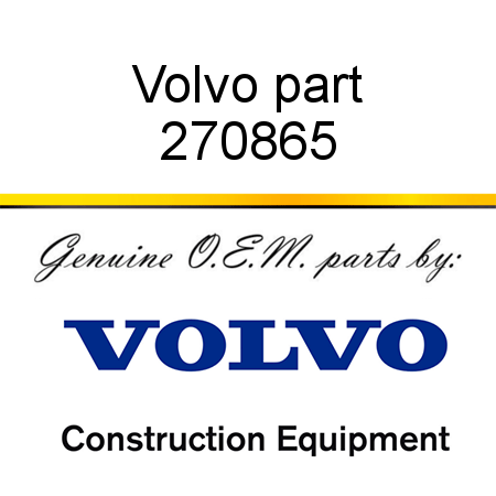 Volvo part 270865