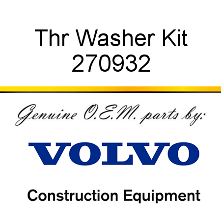 Thr Washer Kit 270932