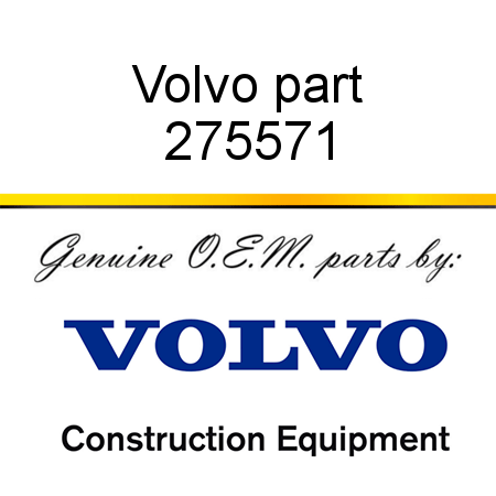 Volvo part 275571