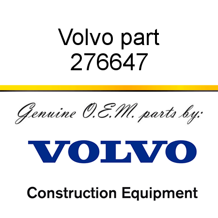 Volvo part 276647