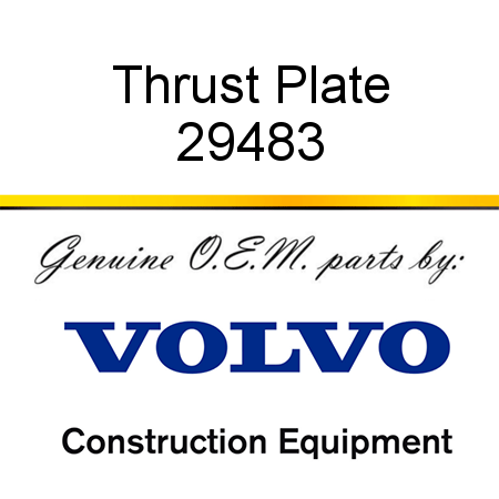 Thrust Plate 29483