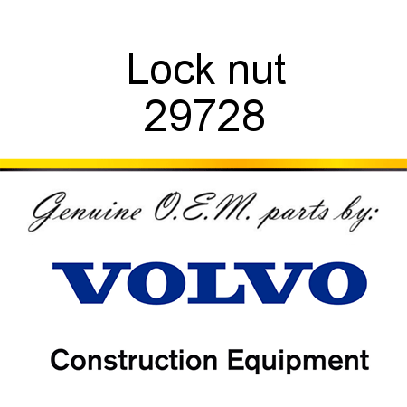 Lock nut 29728