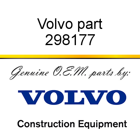 Volvo part 298177