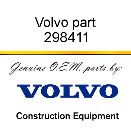 Volvo part 298411