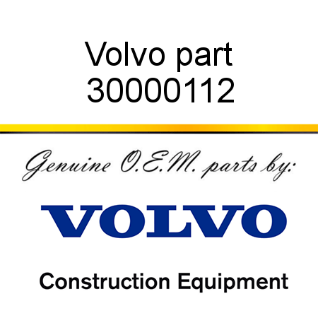 Volvo part 30000112