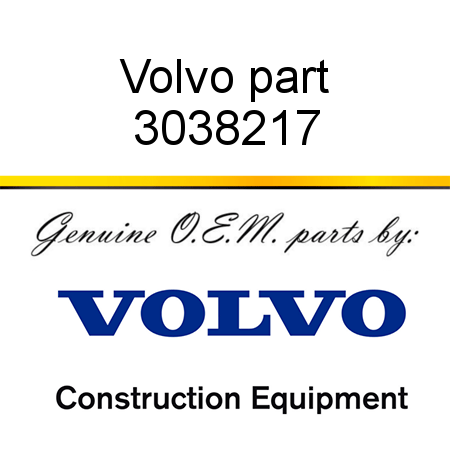 Volvo part 3038217