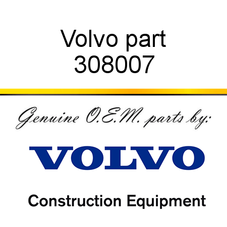 Volvo part 308007