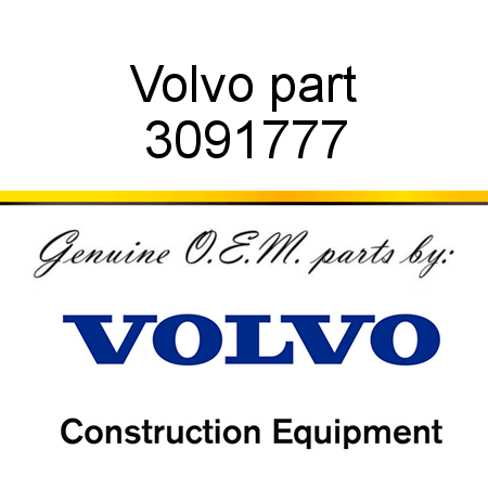 Volvo part 3091777