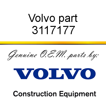 Volvo part 3117177