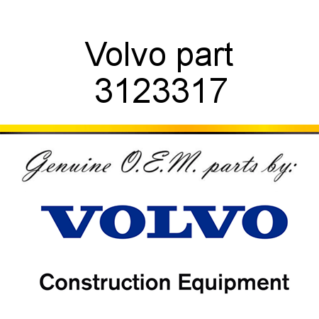 Volvo part 3123317