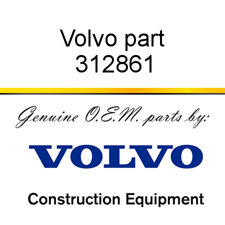 Volvo part 312861