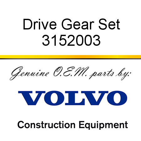Drive Gear Set 3152003