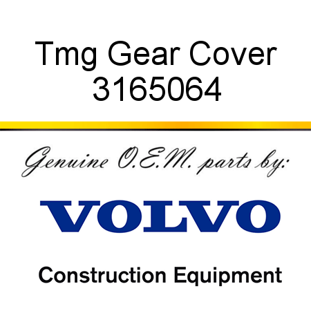 Tmg Gear Cover 3165064