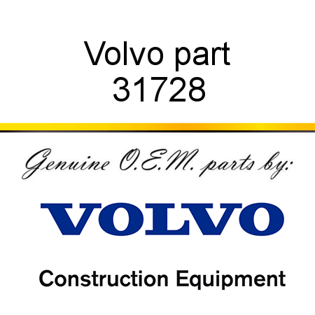 Volvo part 31728