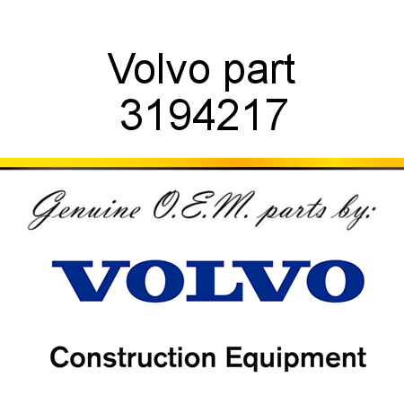 Volvo part 3194217