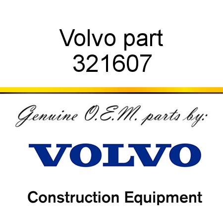 Volvo part 321607