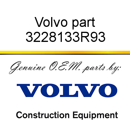 Volvo part 3228133R93