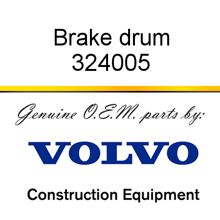 Brake drum 324005