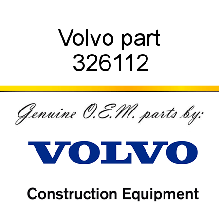 Volvo part 326112