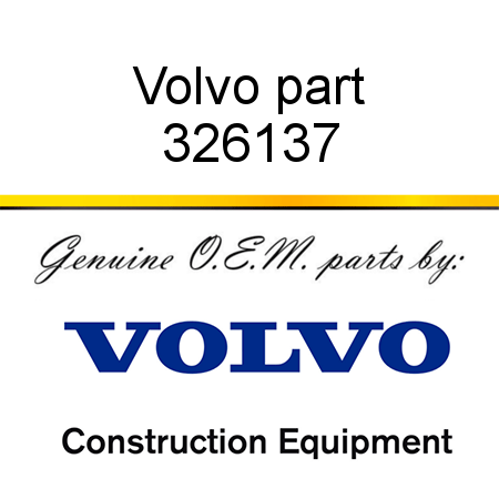 Volvo part 326137