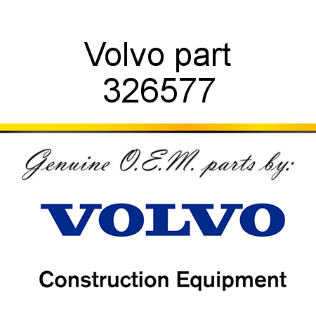 Volvo part 326577