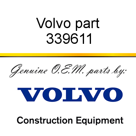 Volvo part 339611