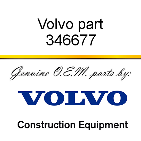 Volvo part 346677