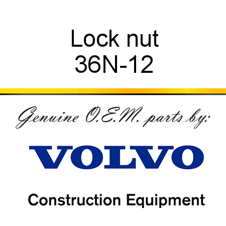 Lock nut 36N-12